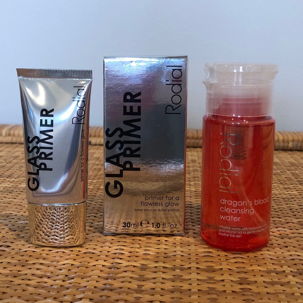 Rodial Glass Primer & Dragon's Blood Cleansing Water Trave…